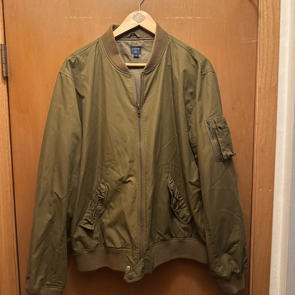 J. Crew Men's Khaki Bomber Jacket